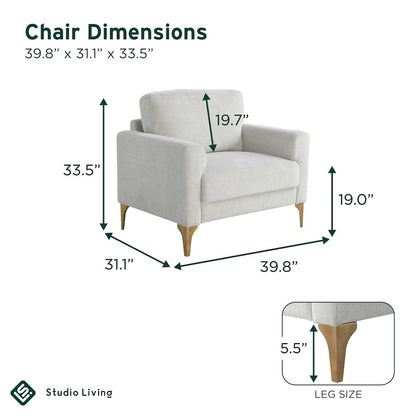 Mercer Chair Ivory