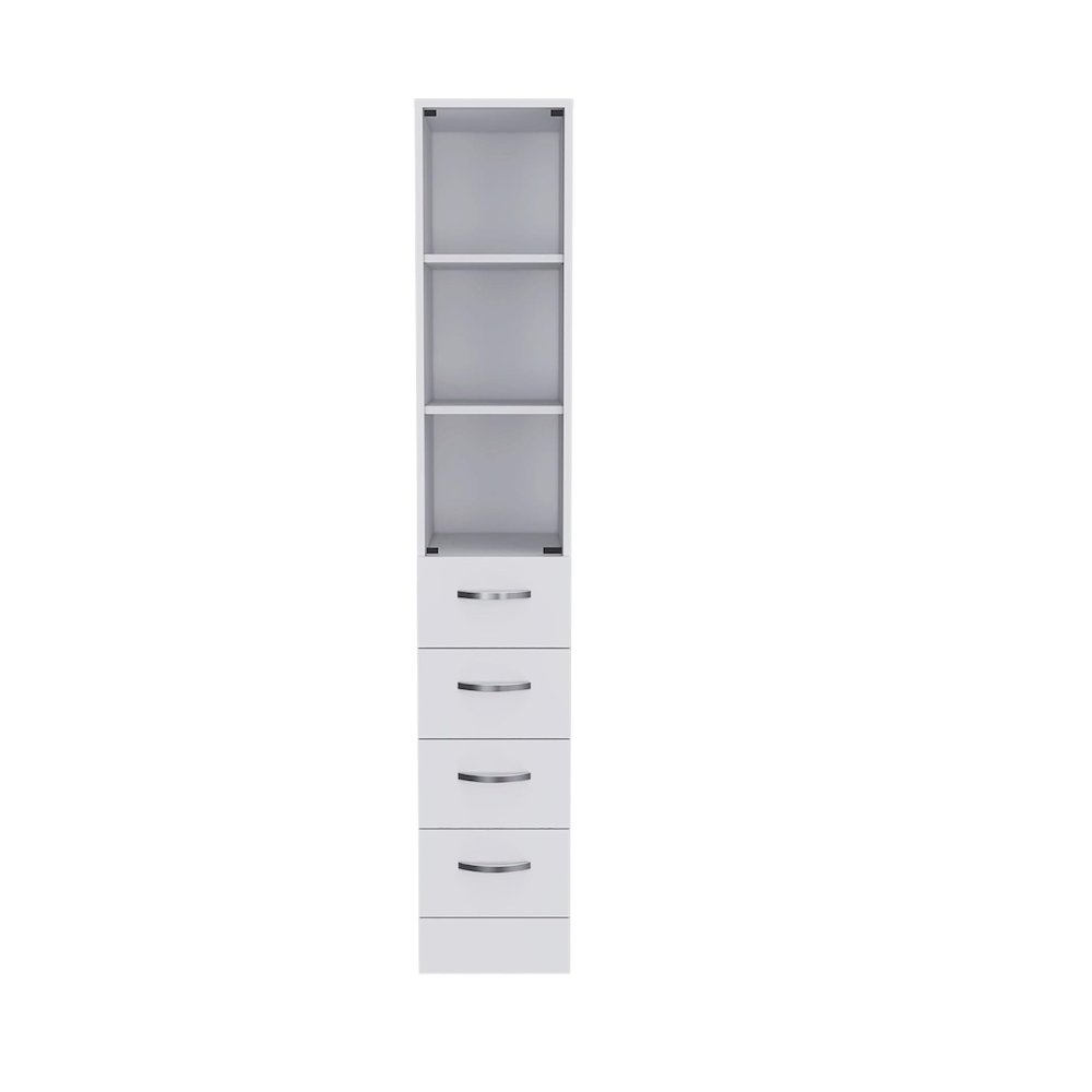 Vangard Linen Cabinet White MDF