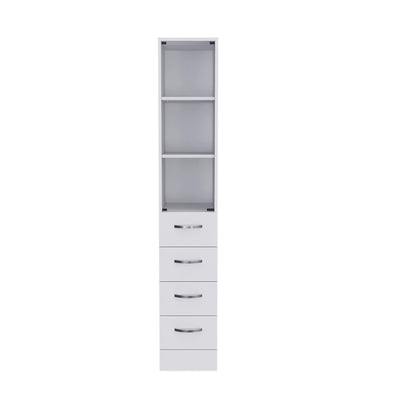 Vangard Linen Cabinet White MDF