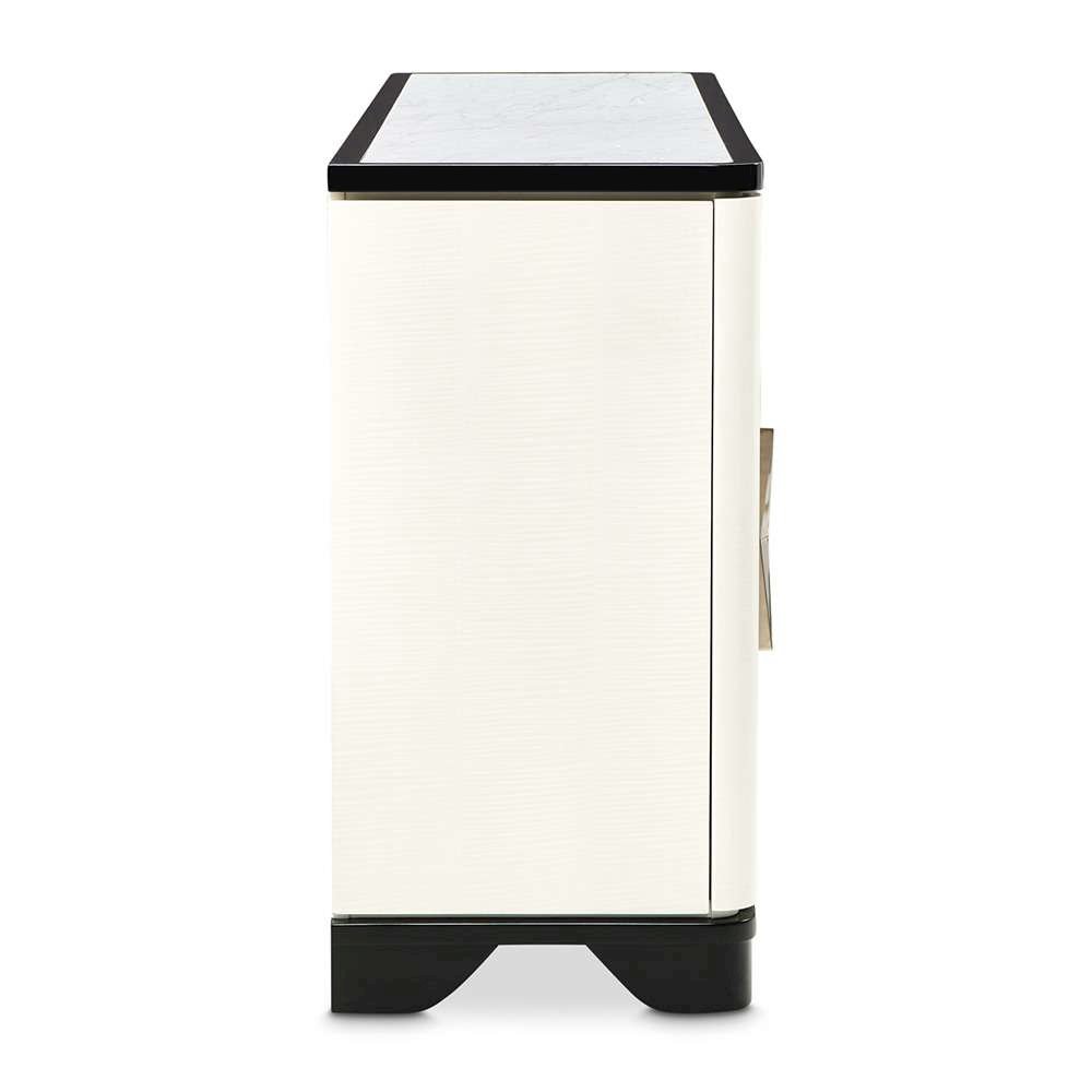 Tuxedo Sideboard & Mirror - Piano Keyboard