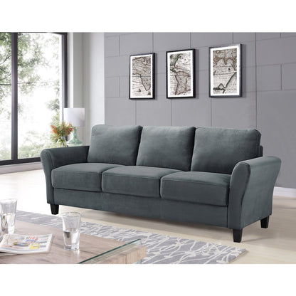 Westin Sofa Rolled Arm Dark Grey