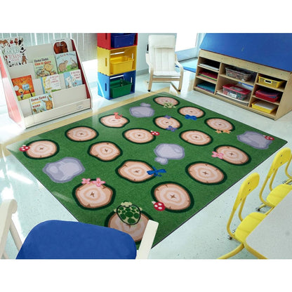 Kid Essentials Stumped 5'4" x 7'8" Area Rug in Color Multi