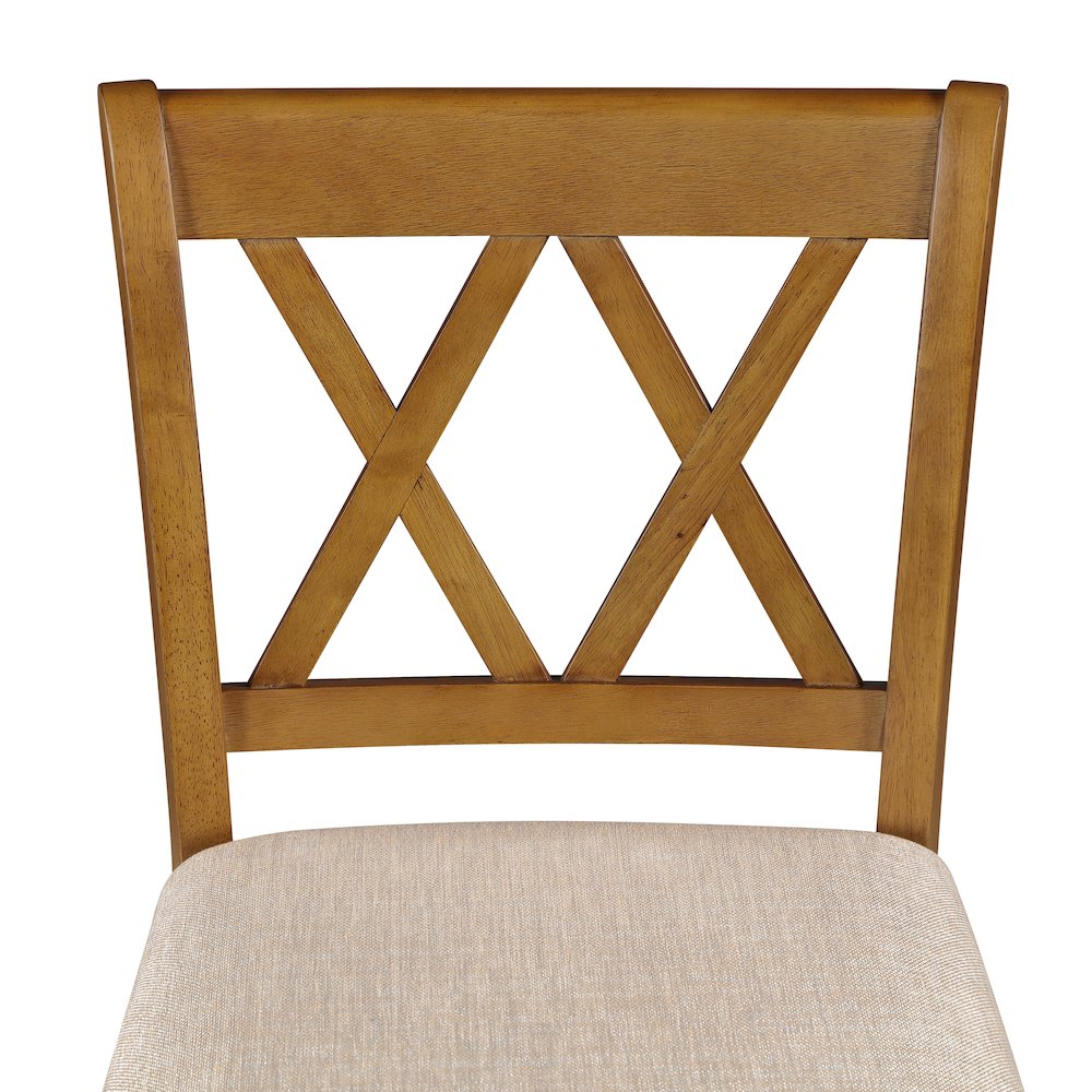 24in Brookline Swivel Barstool Oak