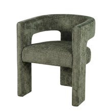 Jacquard Sculpture Accent Chair for Living Room or Bedroom, Forest