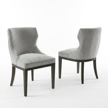 Mist Grey Dining Side Chairs with Contemporary Design and Comfort, Set of 2