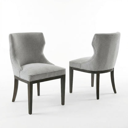 Mist Grey Dining Side Chairs with Contemporary Design and Comfort, Set of 2