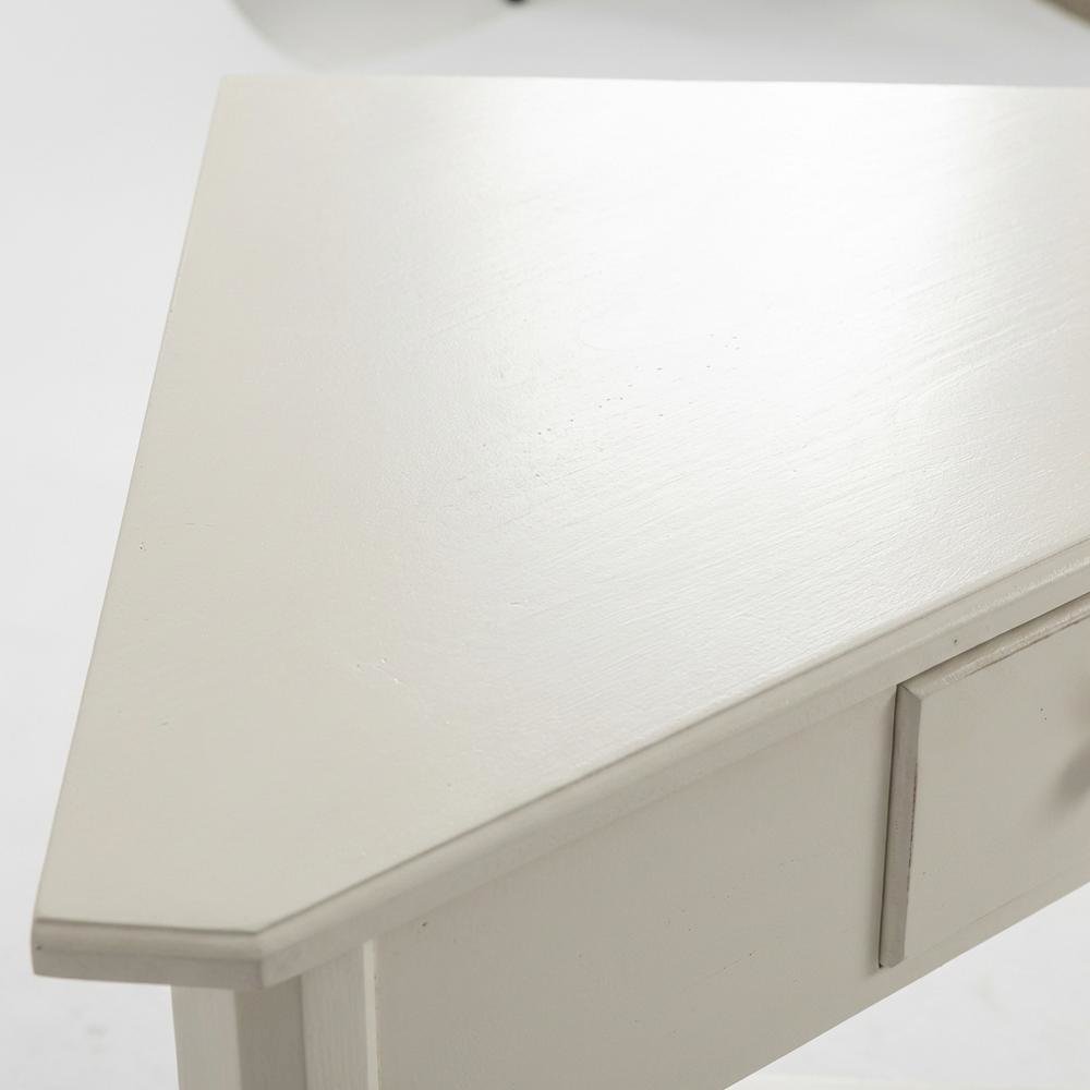 Corner Table with Storage Drawer for Living Room, Modern Design