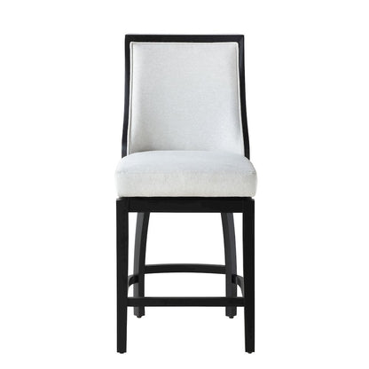 Home 2 Office 24" Katherine Swivel Barstool with Black wood finish