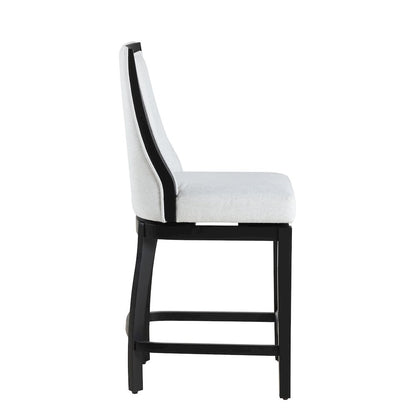 Home 2 Office 24" Katherine Swivel Barstool with Black wood finish