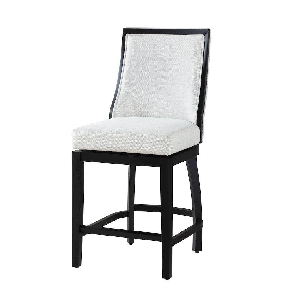 Home 2 Office 24" Katherine Swivel Barstool with Black wood finish