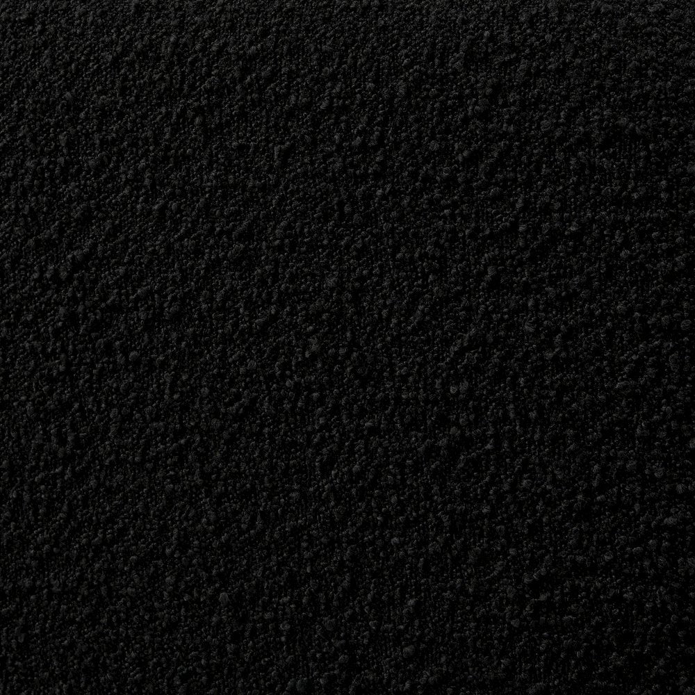 Jaxon Upholstered Platform King Bed in Black Boucle Fabric
