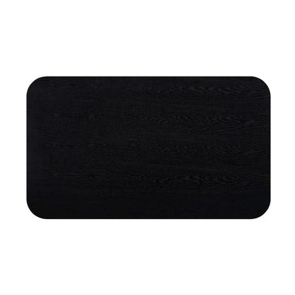 Joss Rectangular Shape Modern Wood Coffee Table in Black Ash