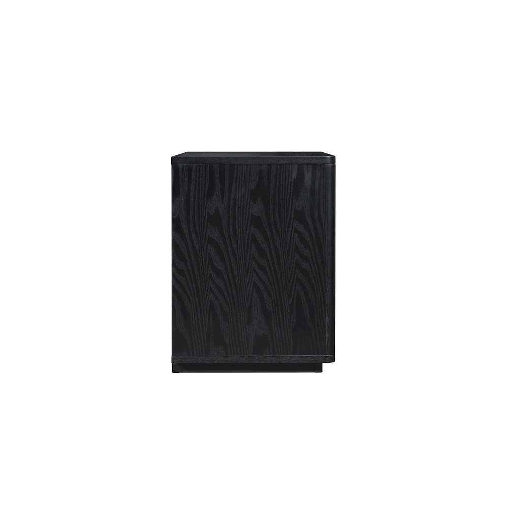 Venice Modern Nightstand with Soft Close Drawer in Black
