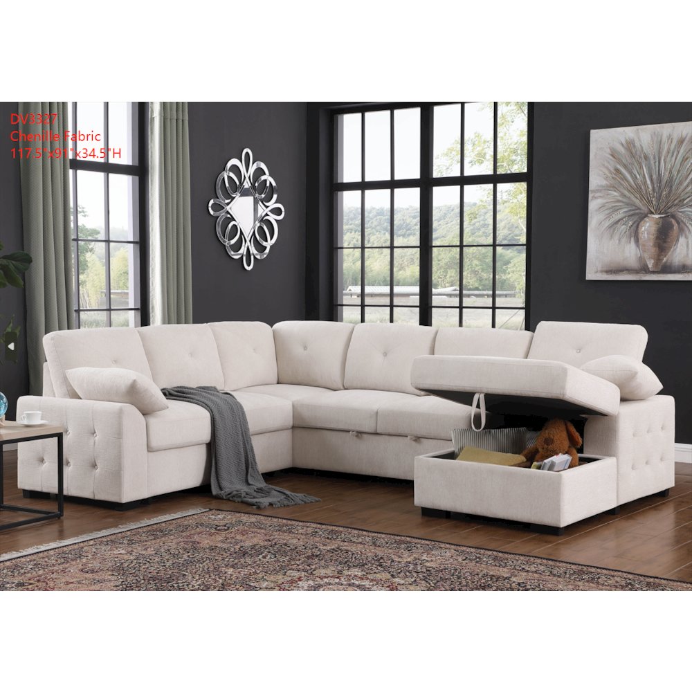 Nyhan Upholstered Corner Sectional Sofa Couch