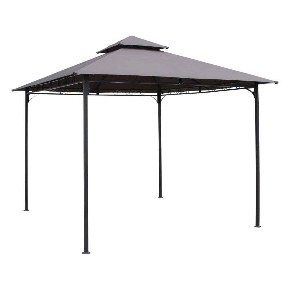 ST. Kitts 10-Foot Vented Canopy Gazebo, Grey