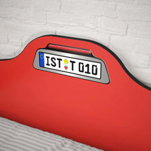 Race Cup Twin-Size Race Car Bed, Red - 3D Bumper & Five-Spoke Wheels