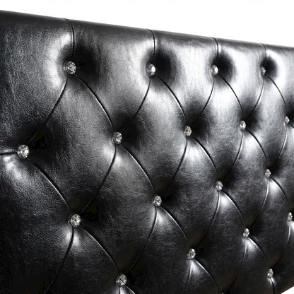 Black King Headboard with Casual Style Frame Construction and Durable Build