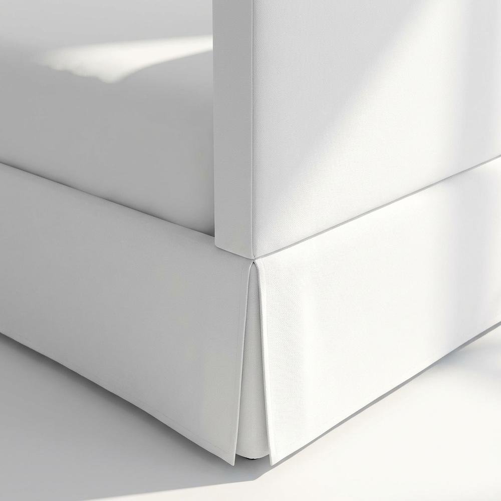 White Full Headboard with Casual Style Frame Construction and Durable Build