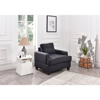 Glory Furniture Sandridge Accent Chair in Black Color