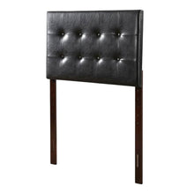 Black Twin Headboard with Casual Style and Sturdy Frame Construction