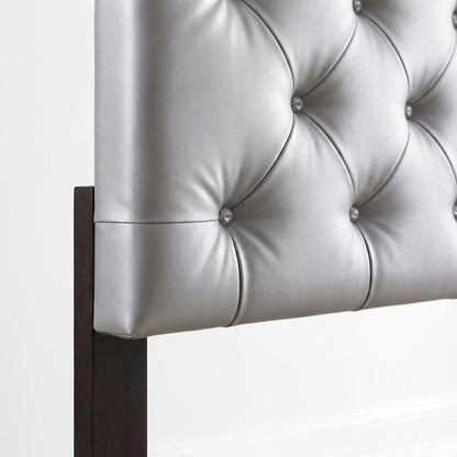 Light Gray King Headboard with Sturdy Frame Construction and Casual Design