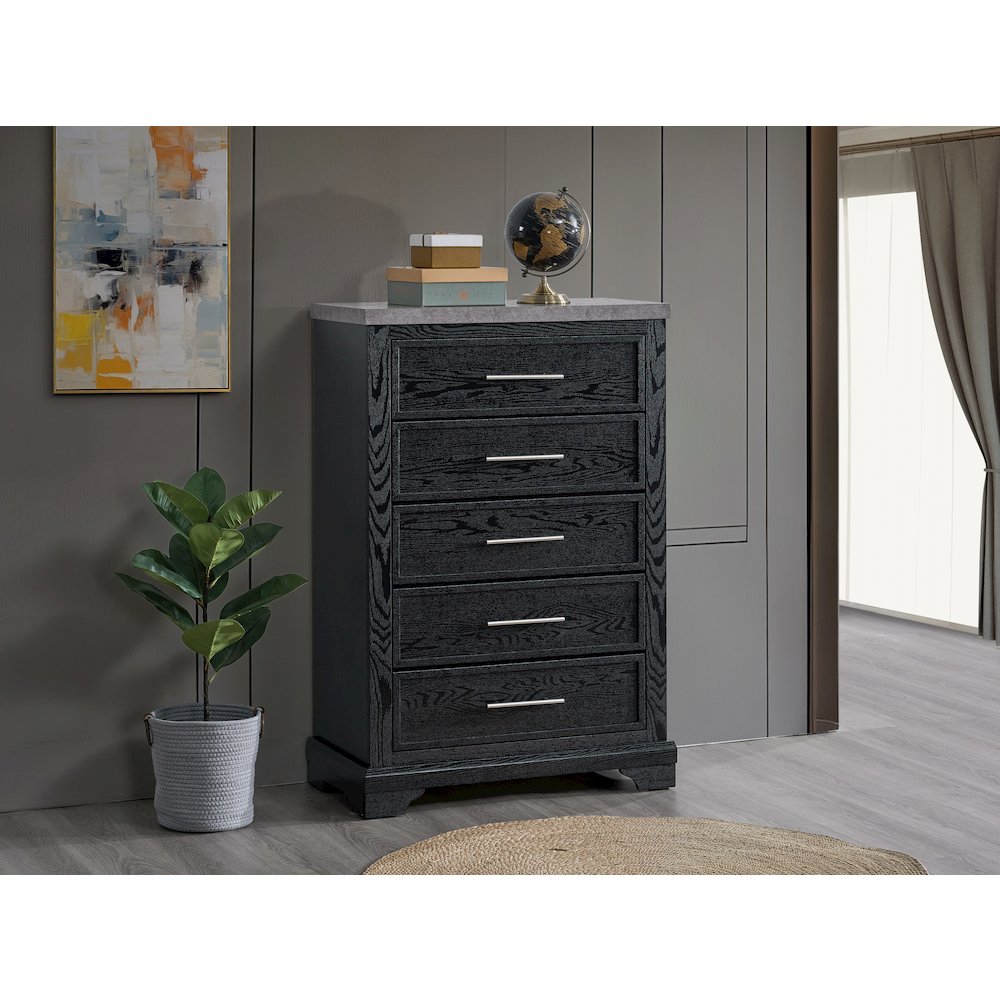 Glory Furniture Grande Chest, Black