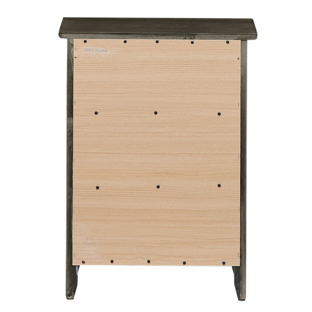 Gray 3 Drawer Nightstand, Ideal for Bedroom Storage