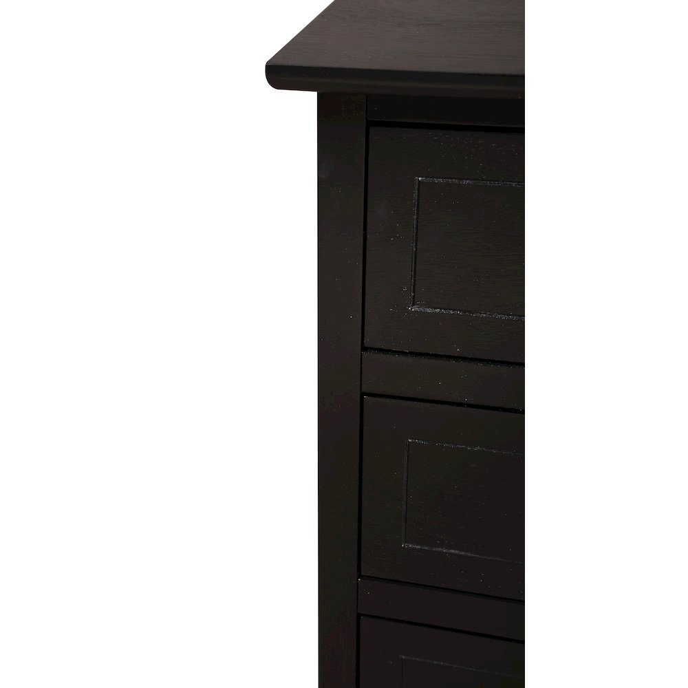 Nightstand with 3 Storage Drawers for Bedroom Organization