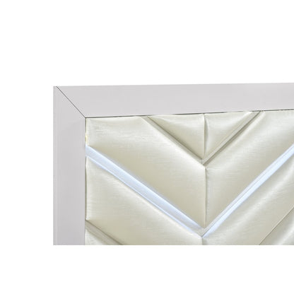 Glory Furniture Moreland Twin Bed, Sparkling White
