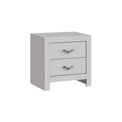 Glory Furniture Moreland Nightstand, Sparkling White