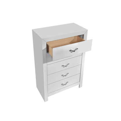 Glory Furniture Moreland Chest, Sparkling White