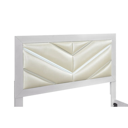 Glory Furniture Moreland King Bed, Sparkling White