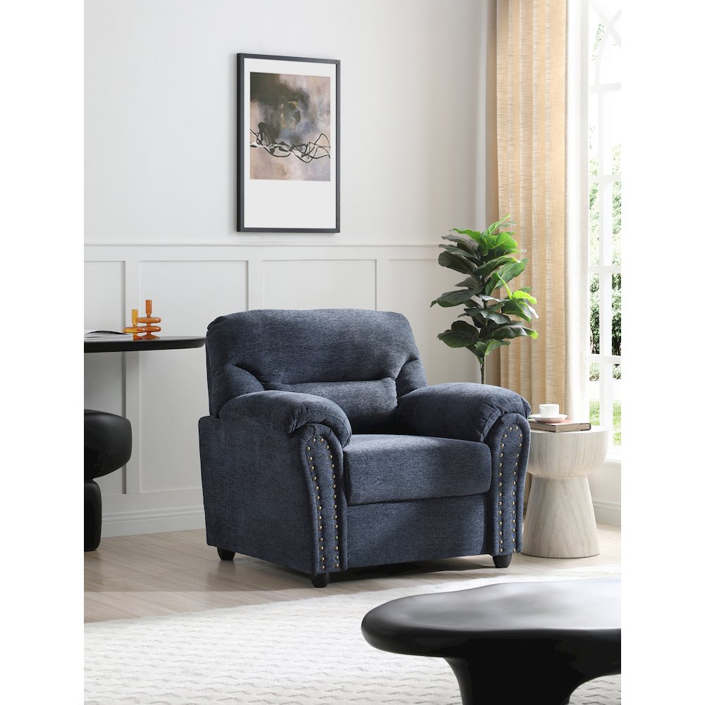 Contemporary Hamilton Chair Blue