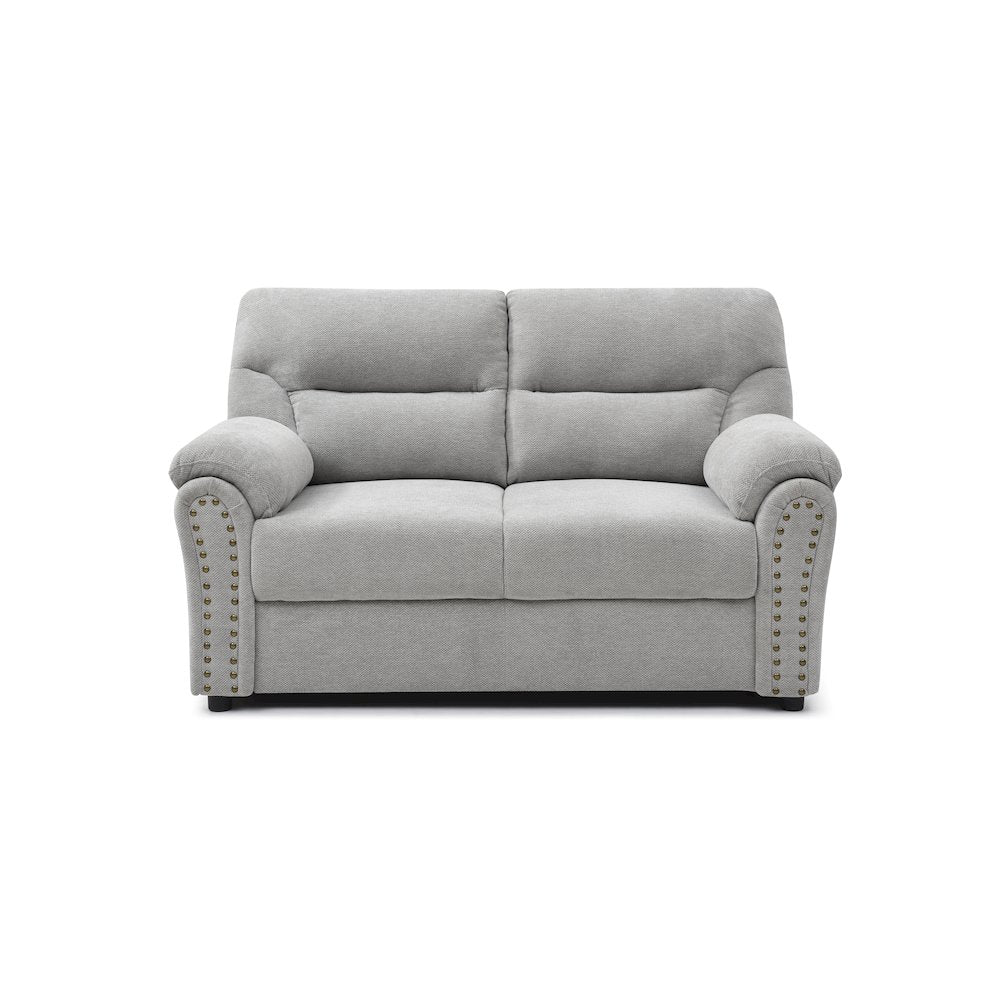 Contemporary Hamilton Love Seat Gray