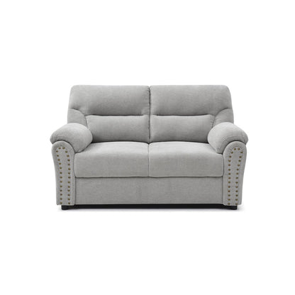 Contemporary Hamilton Love Seat Gray