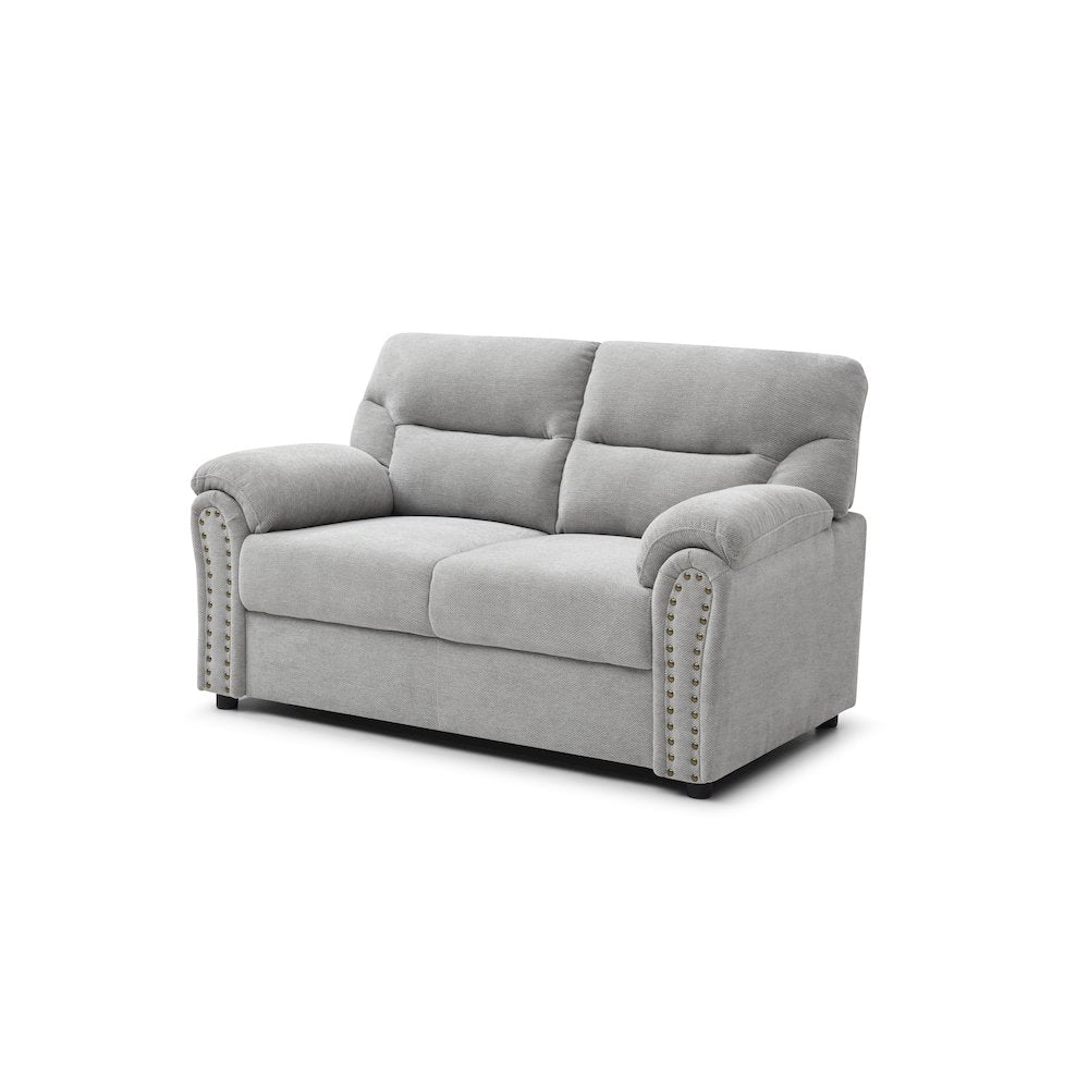 Contemporary Hamilton Love Seat Gray