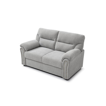 Contemporary Hamilton Love Seat Gray