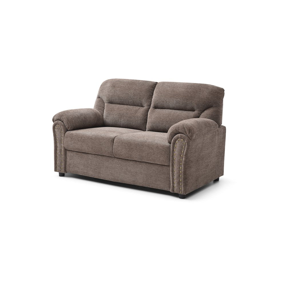 Contemporary Hamilton Love Seat Brown