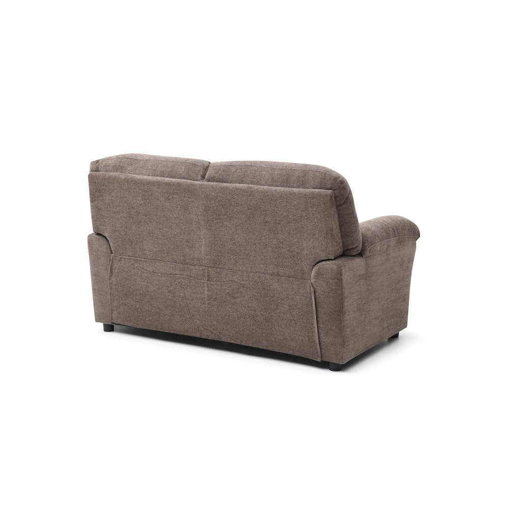 Contemporary Hamilton Love Seat Brown
