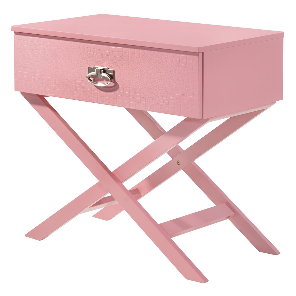 Glory Furniture Xavier Nightstand , Pink