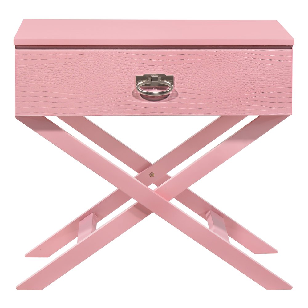 Glory Furniture Xavier Nightstand , Pink