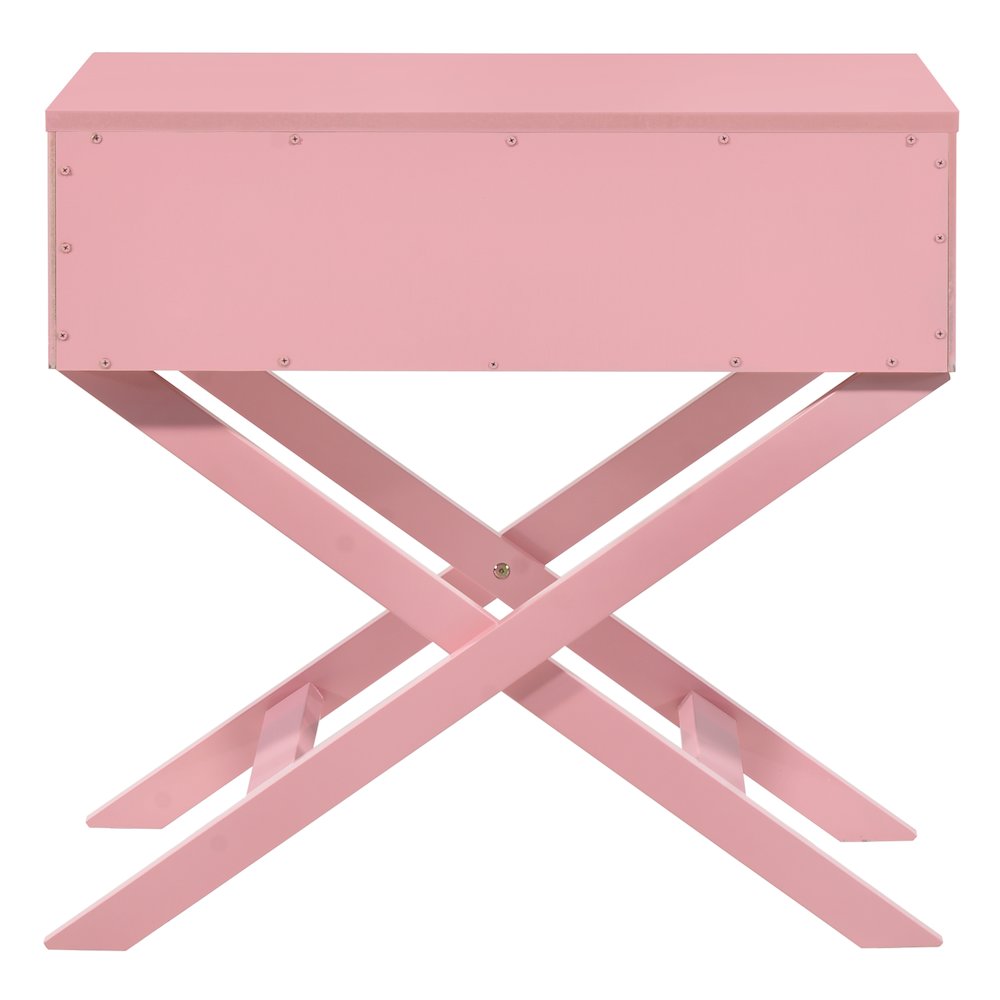 Glory Furniture Xavier Nightstand , Pink