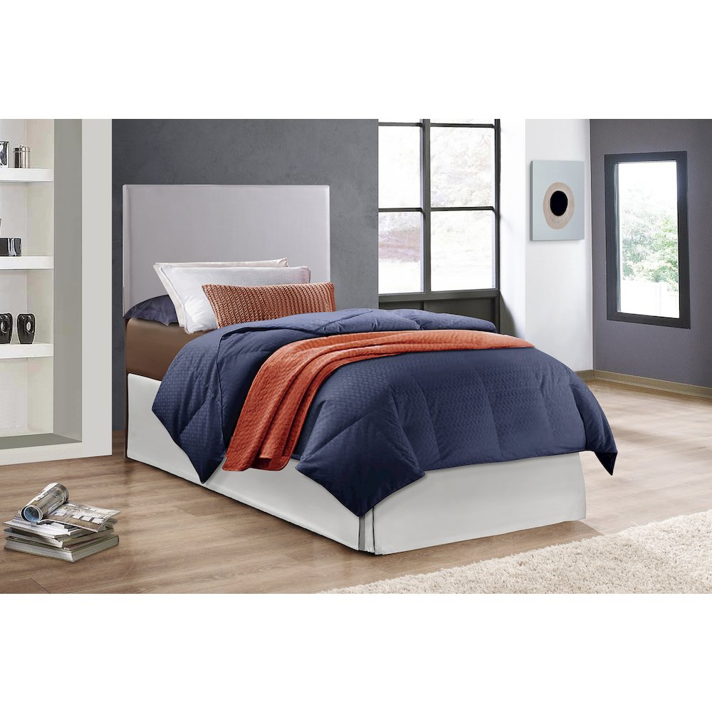 Glory Furniture Nova Twin Headboard in Light Grey Color
