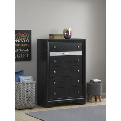 Glory Furniture Madrid Chest in Black Color