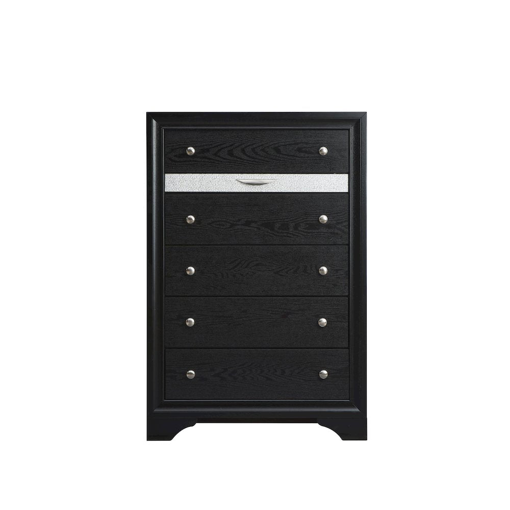 Glory Furniture Madrid Chest in Black Color