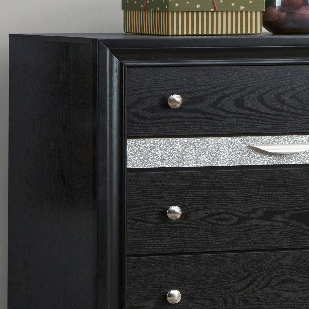 Glory Furniture Madrid Chest in Black Color
