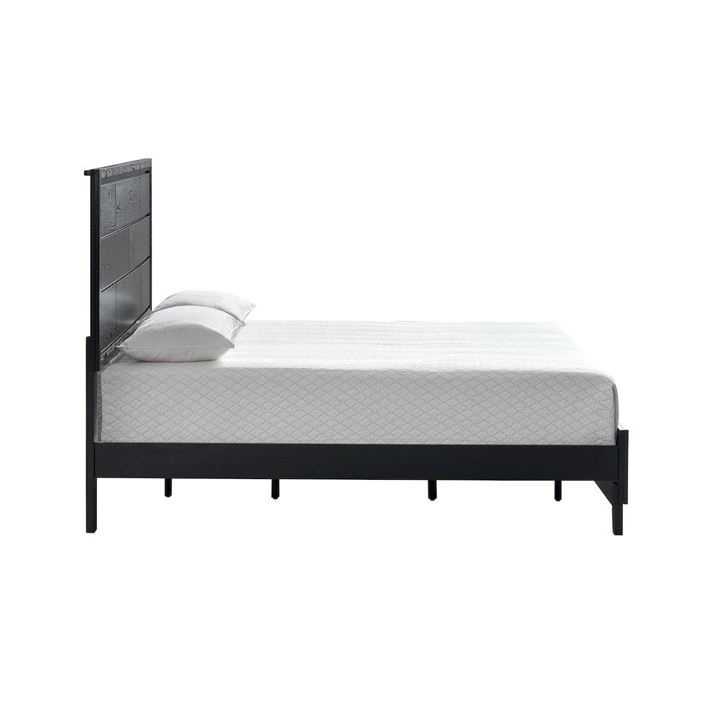 Contemporary Glasgow King Bed ( 2 Boxes) , Black