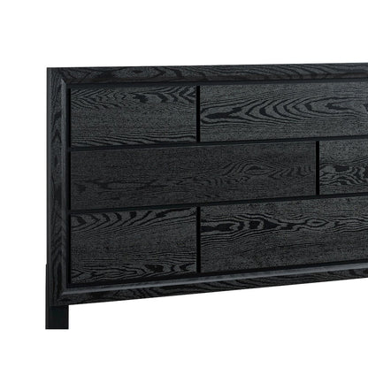 Contemporary Glasgow King Bed ( 2 Boxes) , Black