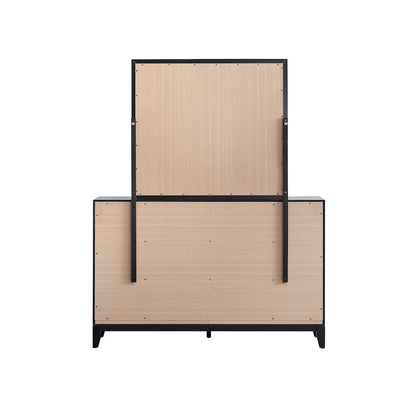 Contemporary Glasgow Mirror , Black