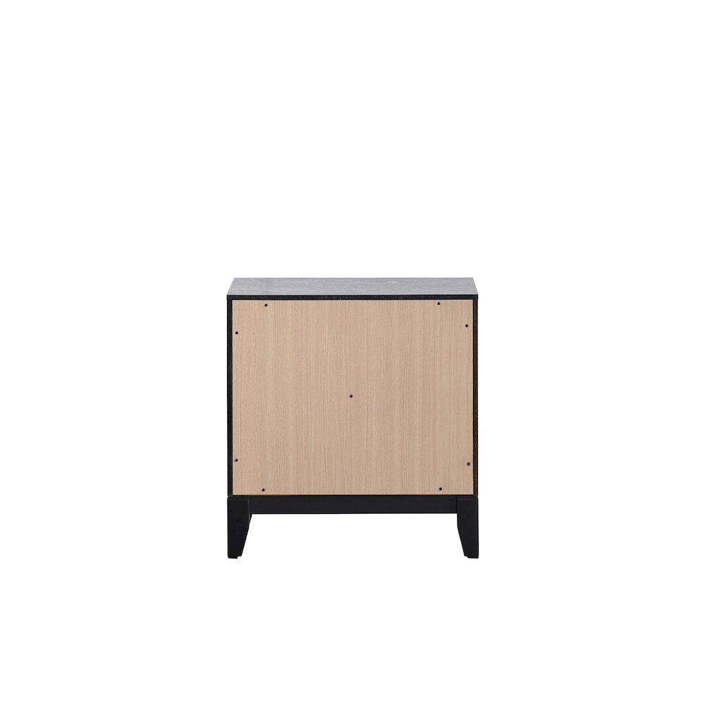 Contemporary Glasgow Nightstand , Black